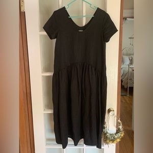 Notperfectlinen XS VOLUME heavy weight linen dress